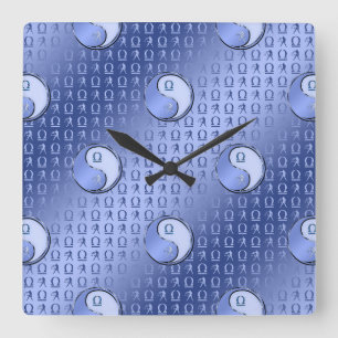 Libra die Skala Quadratische Wanduhr