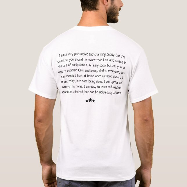 Libra Dog - Pet Astro - T-shirt (Rückseite)