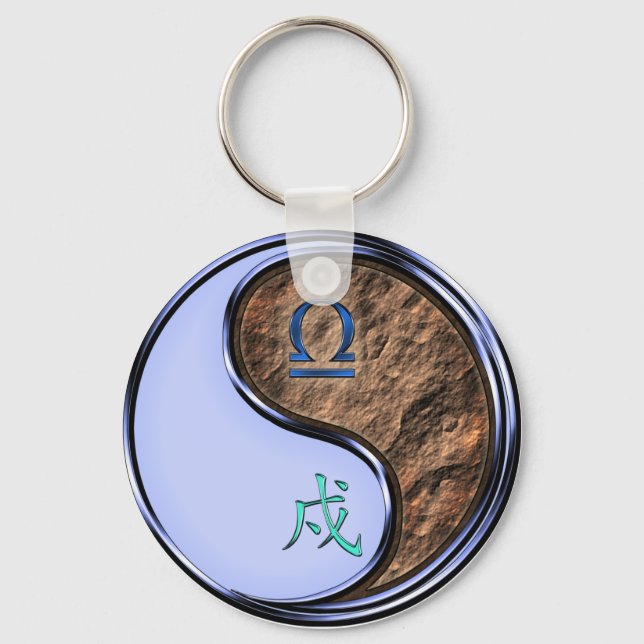 Libra & Earth Dog Schlüsselanhänger (Vorderseite)