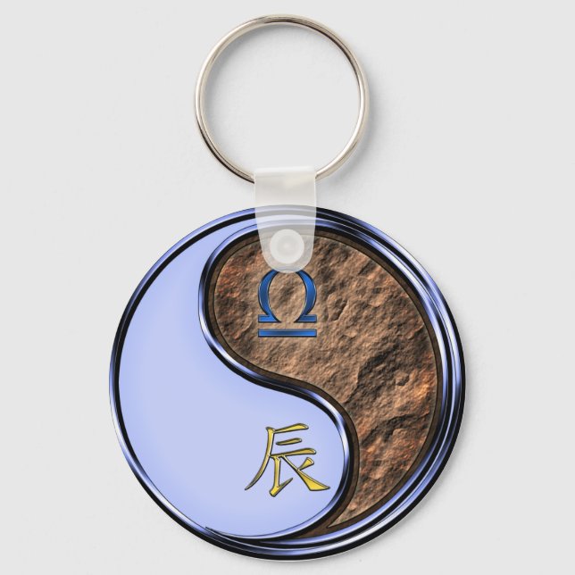 Libra & Earth Dragon Schlüsselanhänger (Vorderseite)