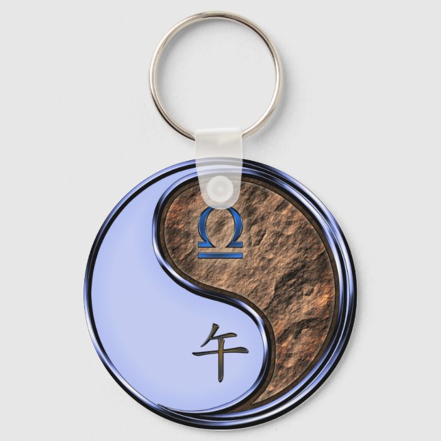 Libra & Earth Horse Schlüsselanhänger (Vorderseite)