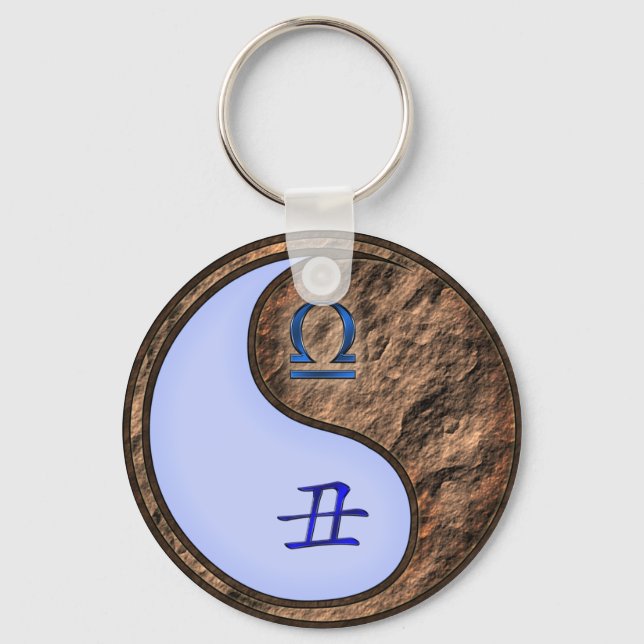 Libra & Earth Ox Schlüsselanhänger (Vorderseite)