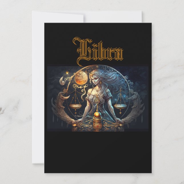 Libra Einladung (Vorderseite)