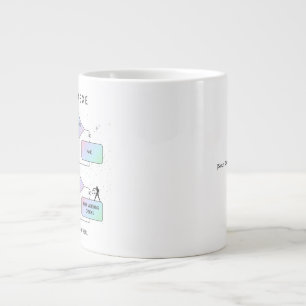 Libra-Flowchart Funny Zodiac Sign Spaß (Farbe) Jumbo-Tasse