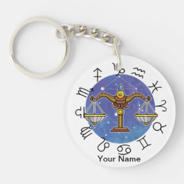 Libra -Gemin ZodiacAcrylic Keychain Schlüsselanhänger