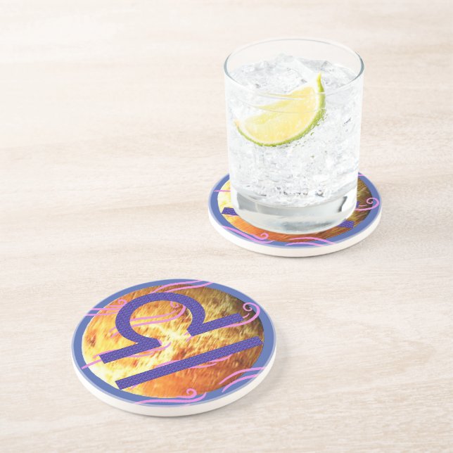 Libra Getränkeuntersetzer (Seite)