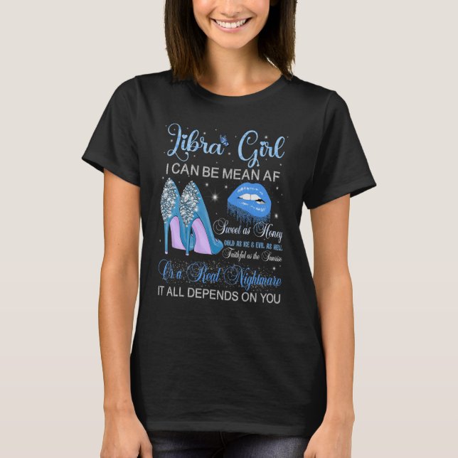 Libra Girl Anniversaire talons hauts Lèvres goutte (Devant)