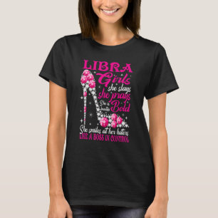 Libra Girl wie ein Boss in der Kontrolle Diamantsc T-Shirt