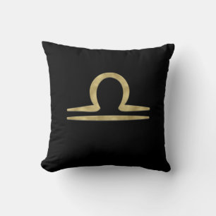 LIBRA Gold September Geburtstagsastrologie Kissen