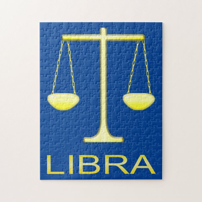 Libra Golden Scales Sign (Vertikal)