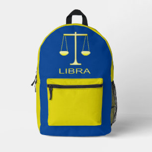 Libra Golden Scales Sign Bedruckter Rucksack