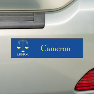 Libra Golden Scales Sign Custom Autoaufkleber