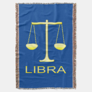 Libra Golden Scales Sign Decke
