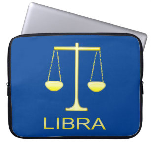 Libra Golden Scales Sign Laptopschutzhülle