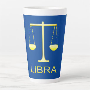 Libra Golden Scales Sign Milchtasse