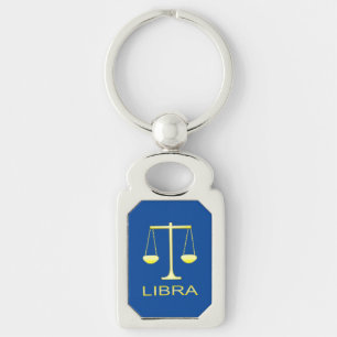 Libra Golden Scales Sign Schlüsselanhänger