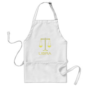 Libra Golden Scales Sign Schürze