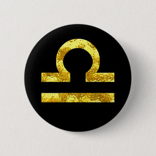 Libra-Goldknöpfe Button