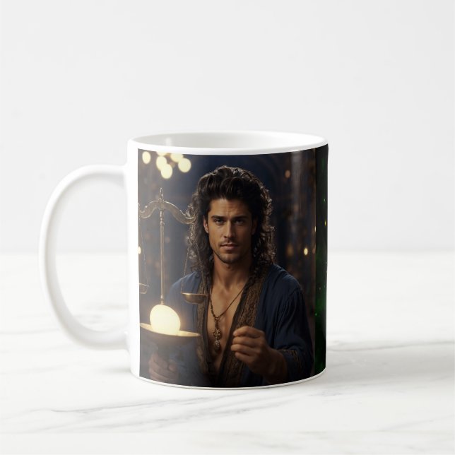 Libra Homme Astrological Coffee Mug (Gauche)