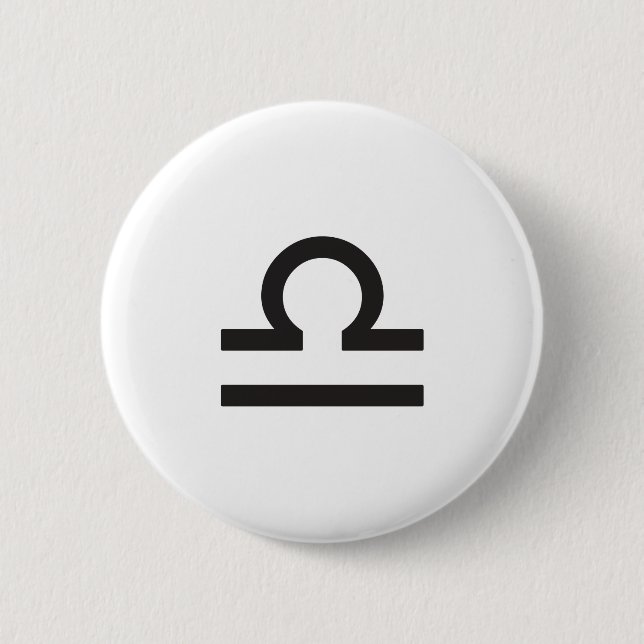 LIBRA, HOROSCOPE-SYMBOL BUTTON (Vorderseite)