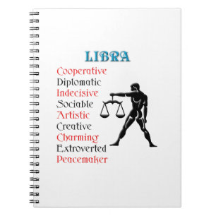 Libra Horoscope Zodiac Sign Notizblock