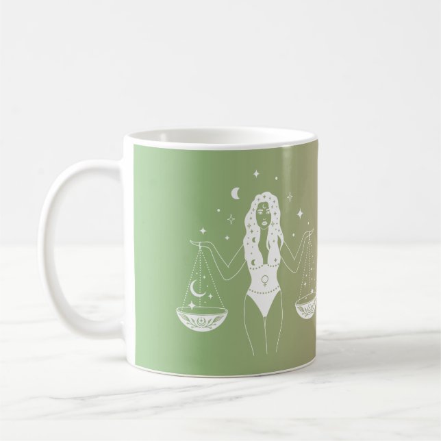 Libra-Horoskop-Sternzeichen Kaffeetasse (Links)