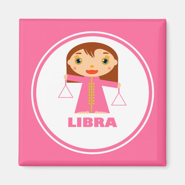 Libra ist mein Zodiac-Zeichen Magnet (Vorne)