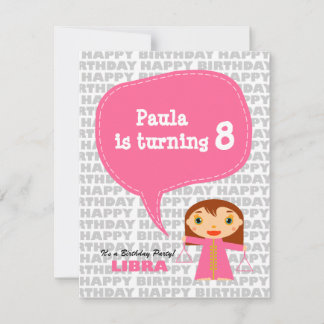 Libra Kids Party Einladung