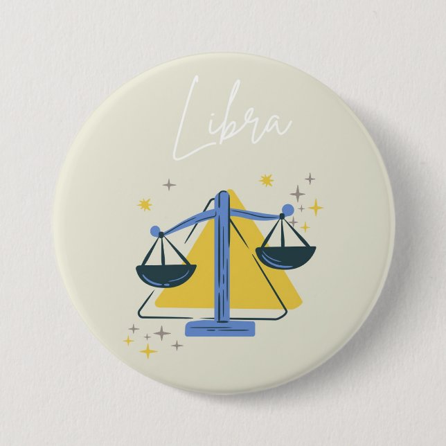 Libra-Knopf-Abzeichen  Button (Vorderseite)