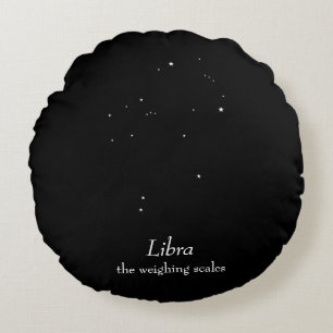 Libra-Konstellation Rundes Kissen