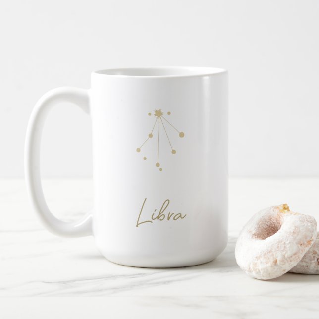 Libra Konstellation Zodiac Kaffeetasse (Mit Donut)