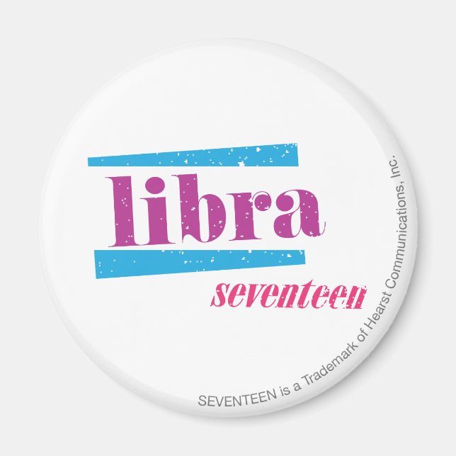 Libra Lila Magnet (Vorne)