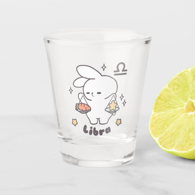 Libra Loppi Tokki Bunny Zodiac Serie Schnapsglas (Vorderseite)