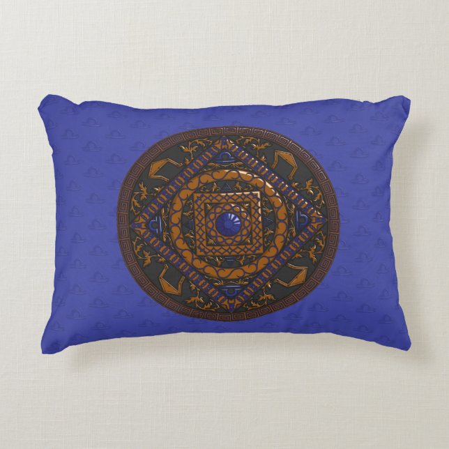 Libra Mandala Accent Coussin (Devant)