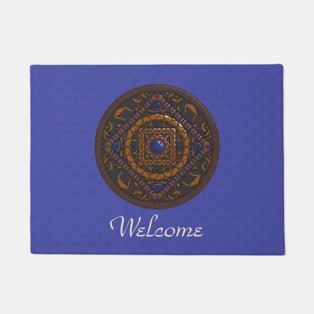Libra Mandala Doormat Fußmatte (Vorderseite)