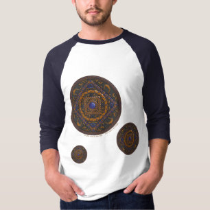 Libra-Mandala Herren Leichtes Hemd T-Shirt