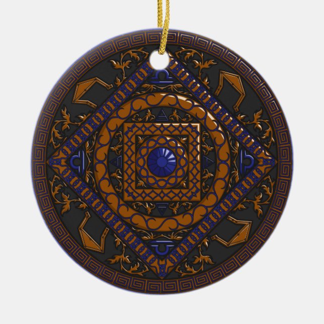 Libra Mandala Ornament (Vorne)