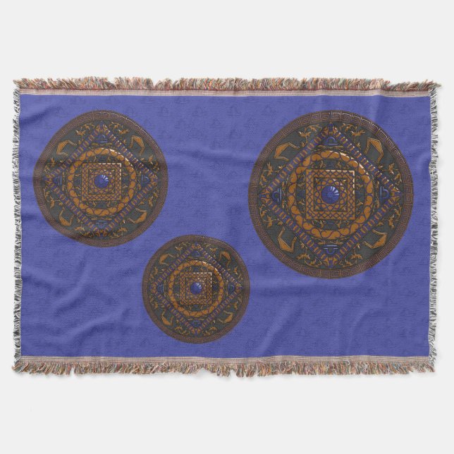 Libra-Mandala-Wurfdecke Decke (Vorderseite)