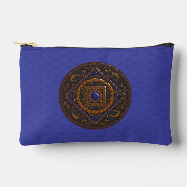 Libra Mandala Zubehörtasche (Vorderseite)