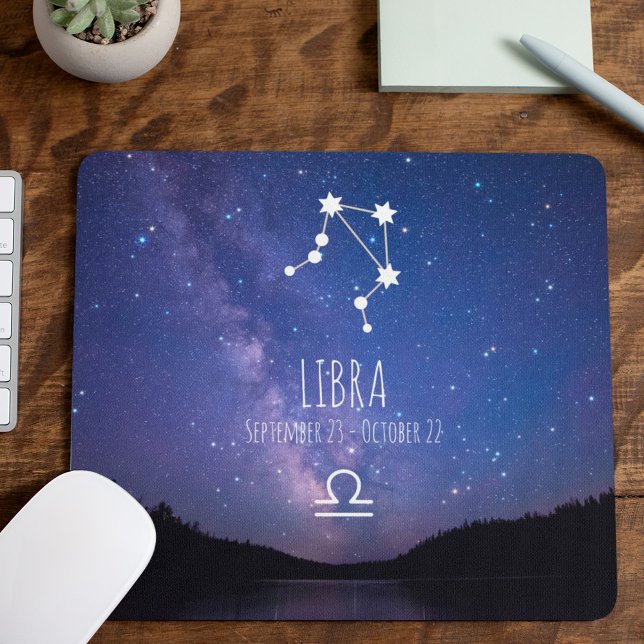 Libra | Personalisierte Sternbilder Mousepad (Von Creator hochgeladen)