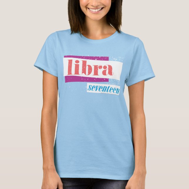 Libra Pink T-Shirt (Vorderseite)