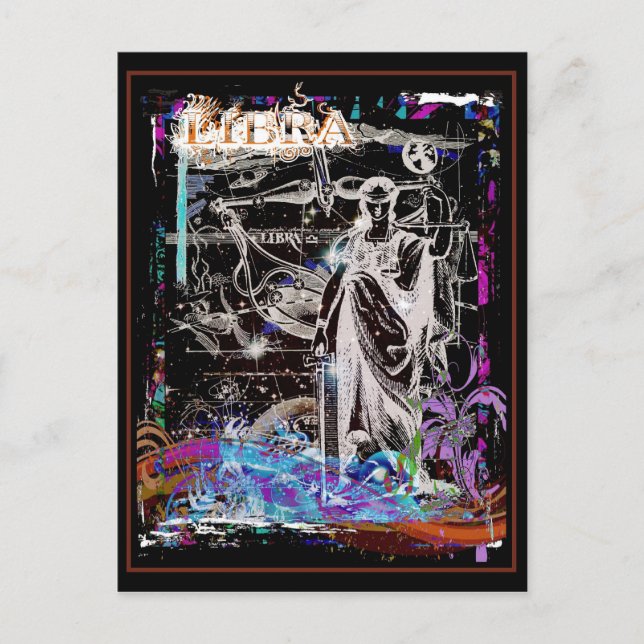 Libra Postkarte (Vorderseite)