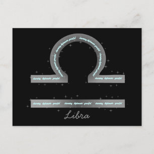 Libra Postkarte