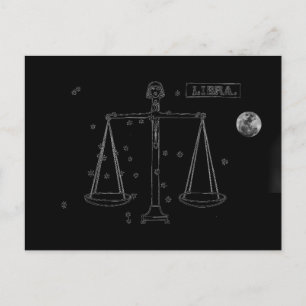 Libra Postkarte