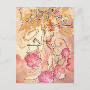 Libra Postkarte