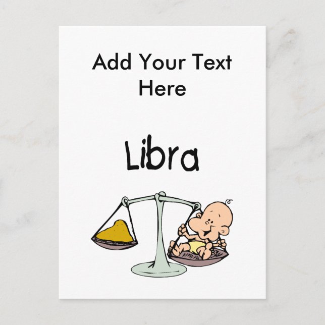 Libra Postkarte (Vorderseite)