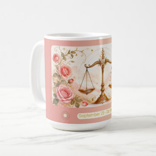 Libra Rose Art Nouveau Tasse