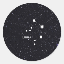 Libra Runder Aufkleber