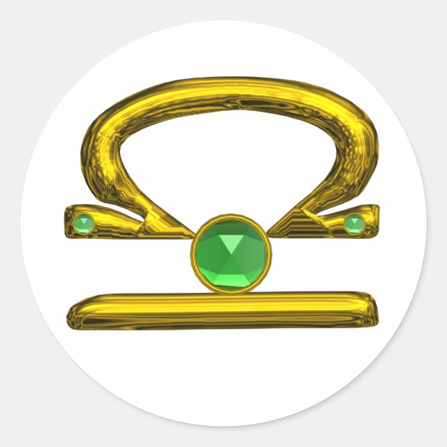 LIBRA RUNDER AUFKLEBER (Vorderseite)