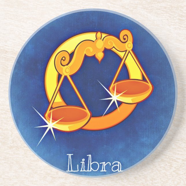 Libra Sandstein Untersetzer (Vorne)